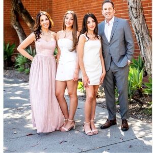 Dress the Population Blush Strapless Gown